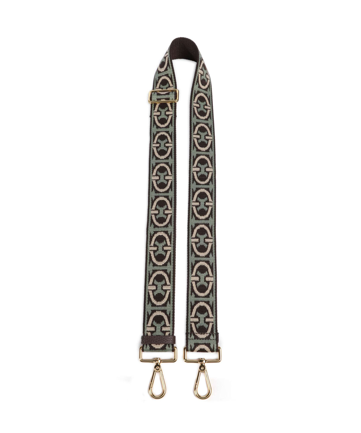 Coccinelle Nastro Monogram Tricolor Bag strap multicolour/green/brun