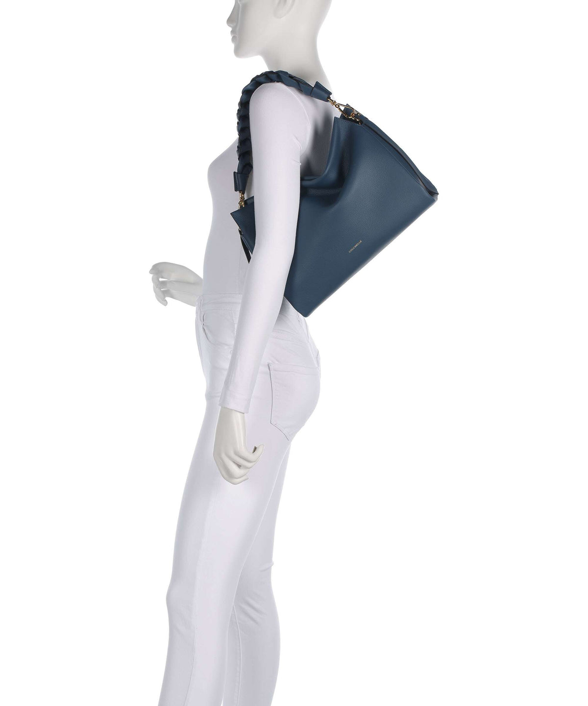 Coccinelle Boheme Grana Double Hobo bag deep blue/sandshell
