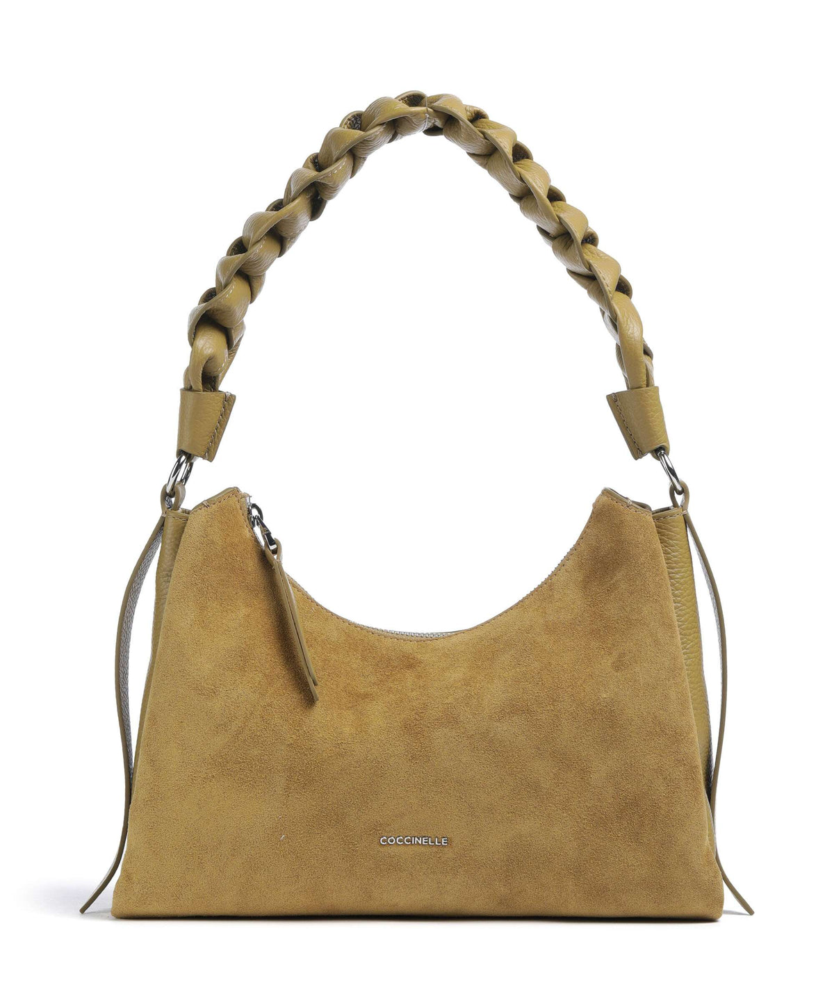 Coccinelle Boheme Suede Shoulder bag seagrass