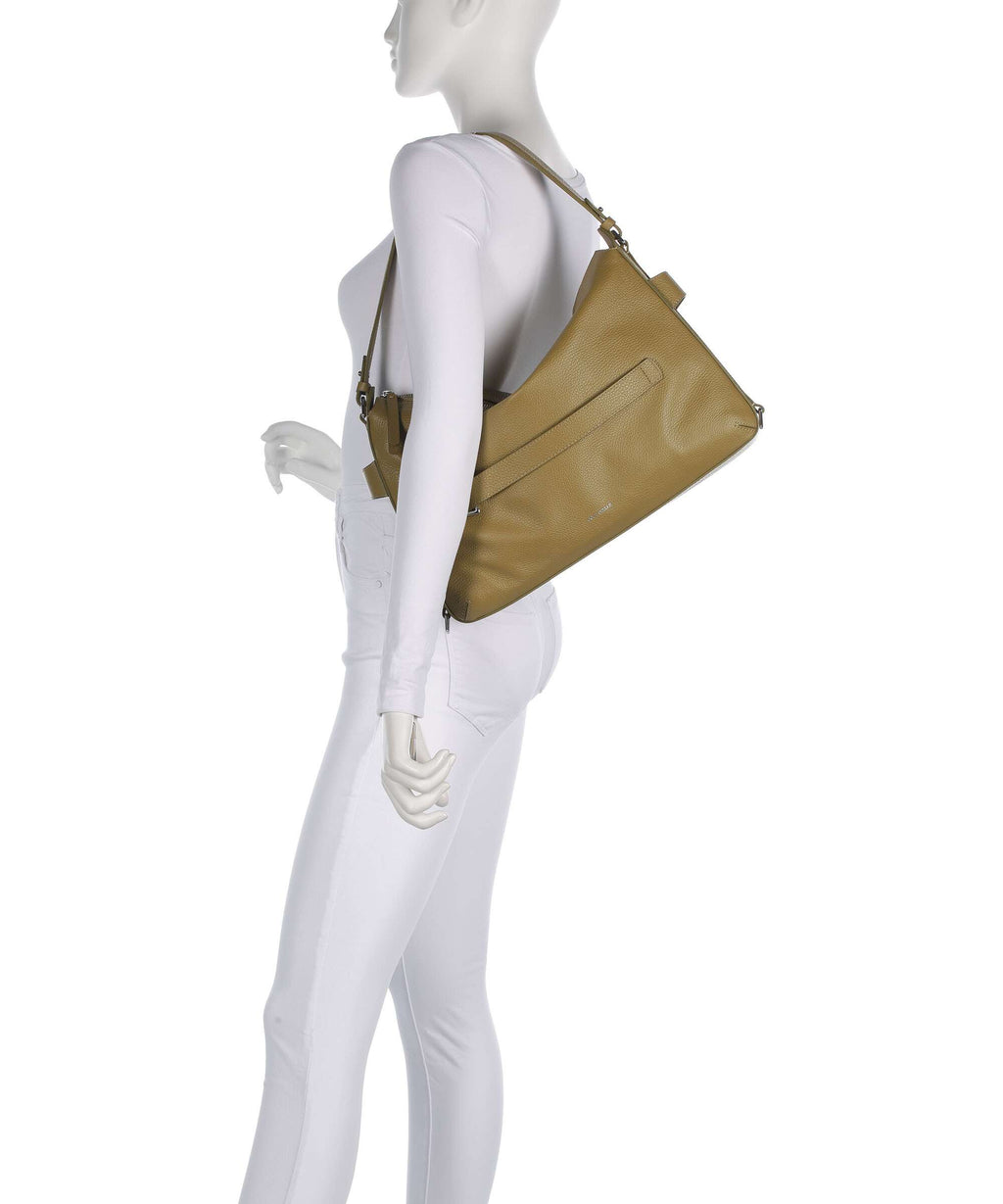 Coccinelle Gretel Ribbon Hobo bag seagrass