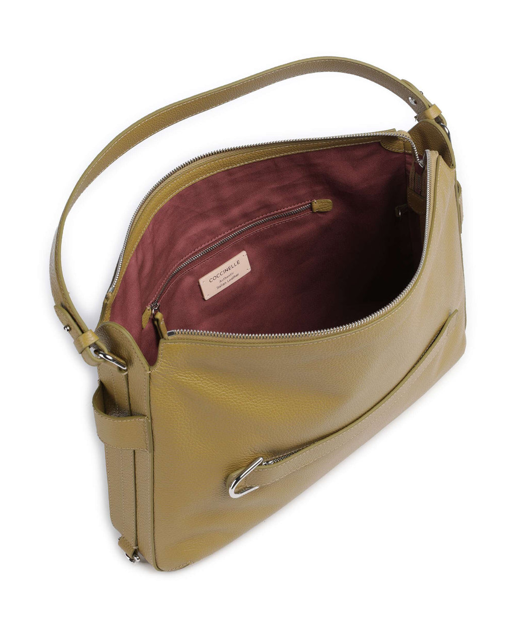 Coccinelle Gretel Ribbon Hobo bag seagrass