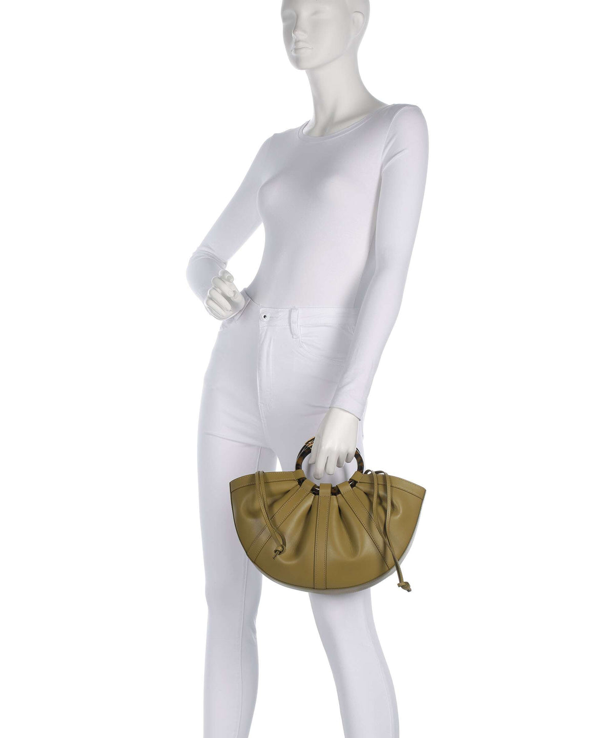 Coccinelle Shell Handbag seagrass