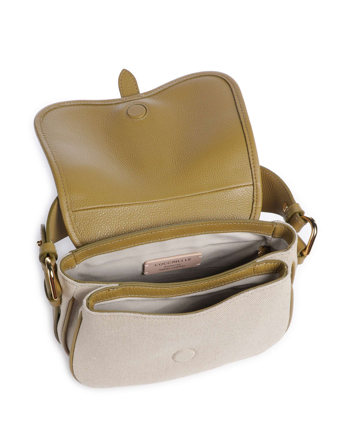 Coccinelle Mavery Canvas Handbag natural/seagrass