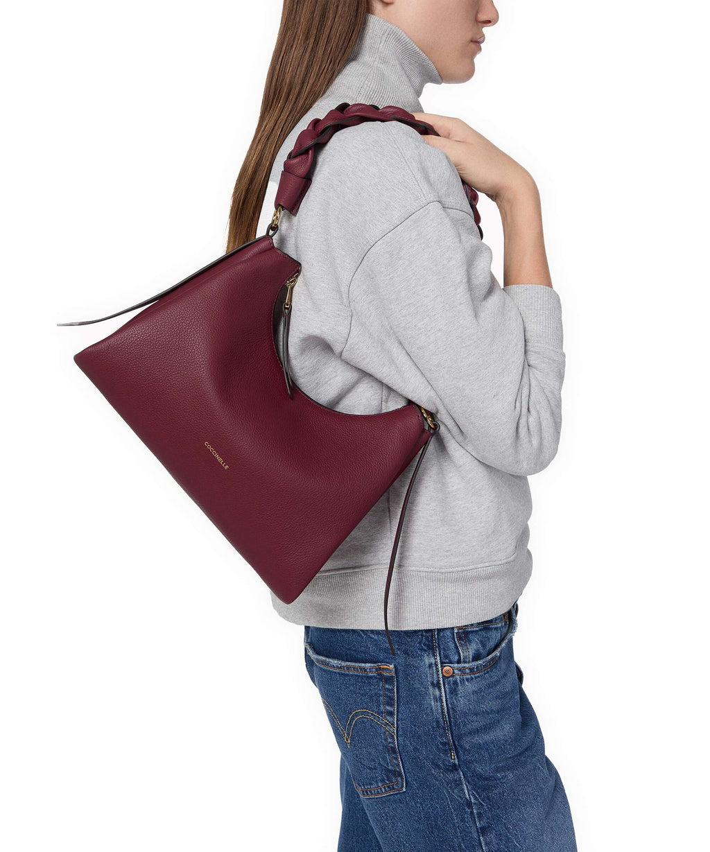 Coccinelle Boheme Grana Double Shoulder bag ribes/prune