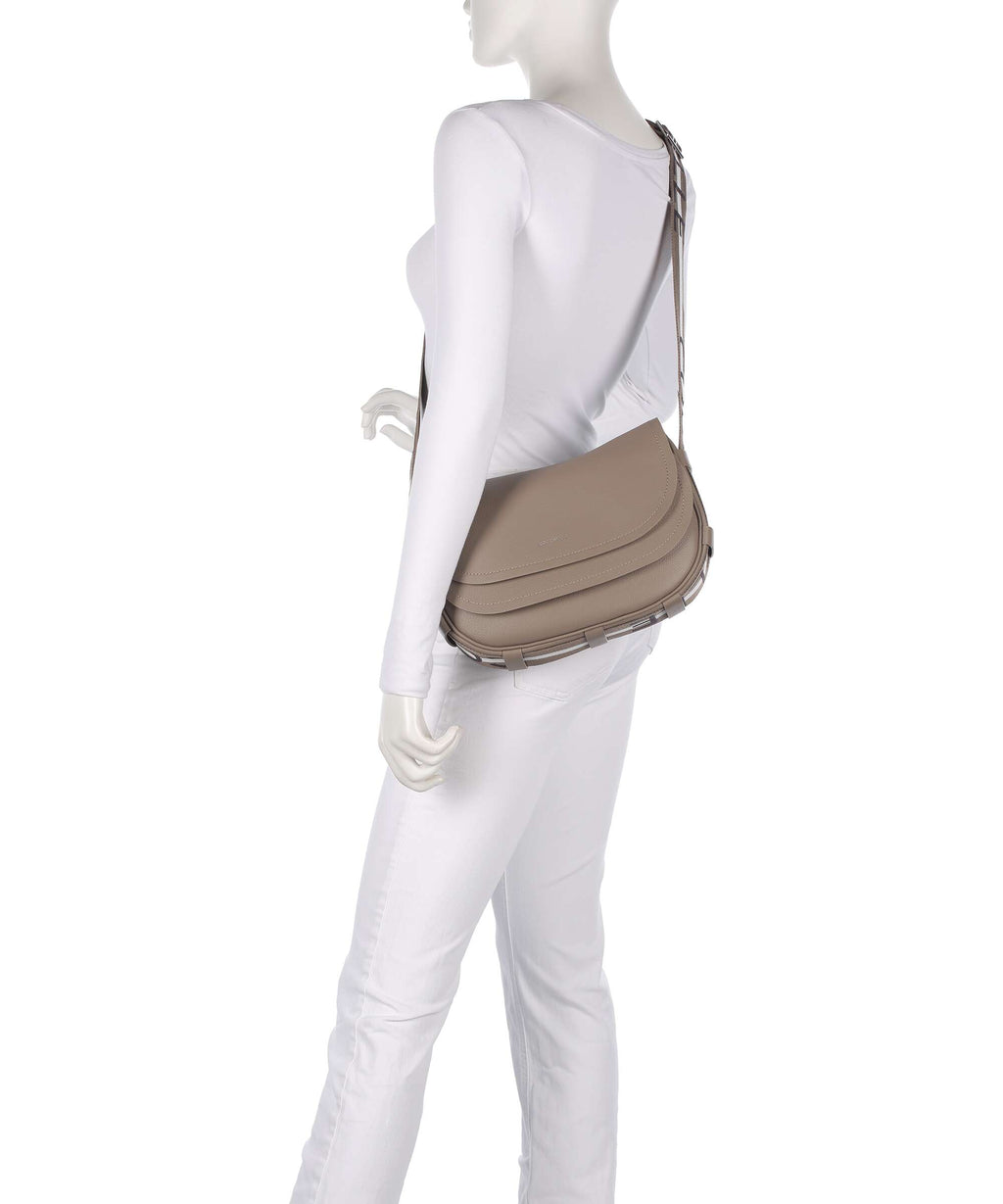 Coccinelle Raquel Shoulder bag warm taupe/rosette