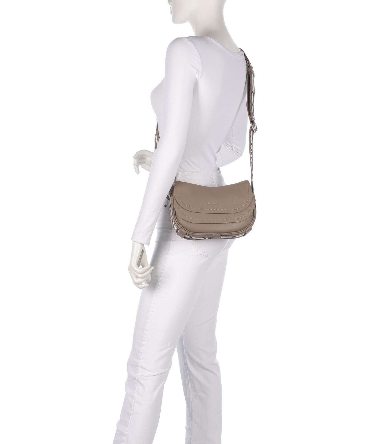 Coccinelle Raquel Crossbody bag warm taupe/rosette