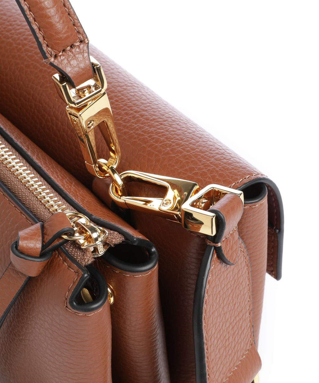 Coccinelle Arlettis Signature Crossbody bag cognac