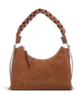 Coccinelle Boheme Suede Shoulder bag cognac