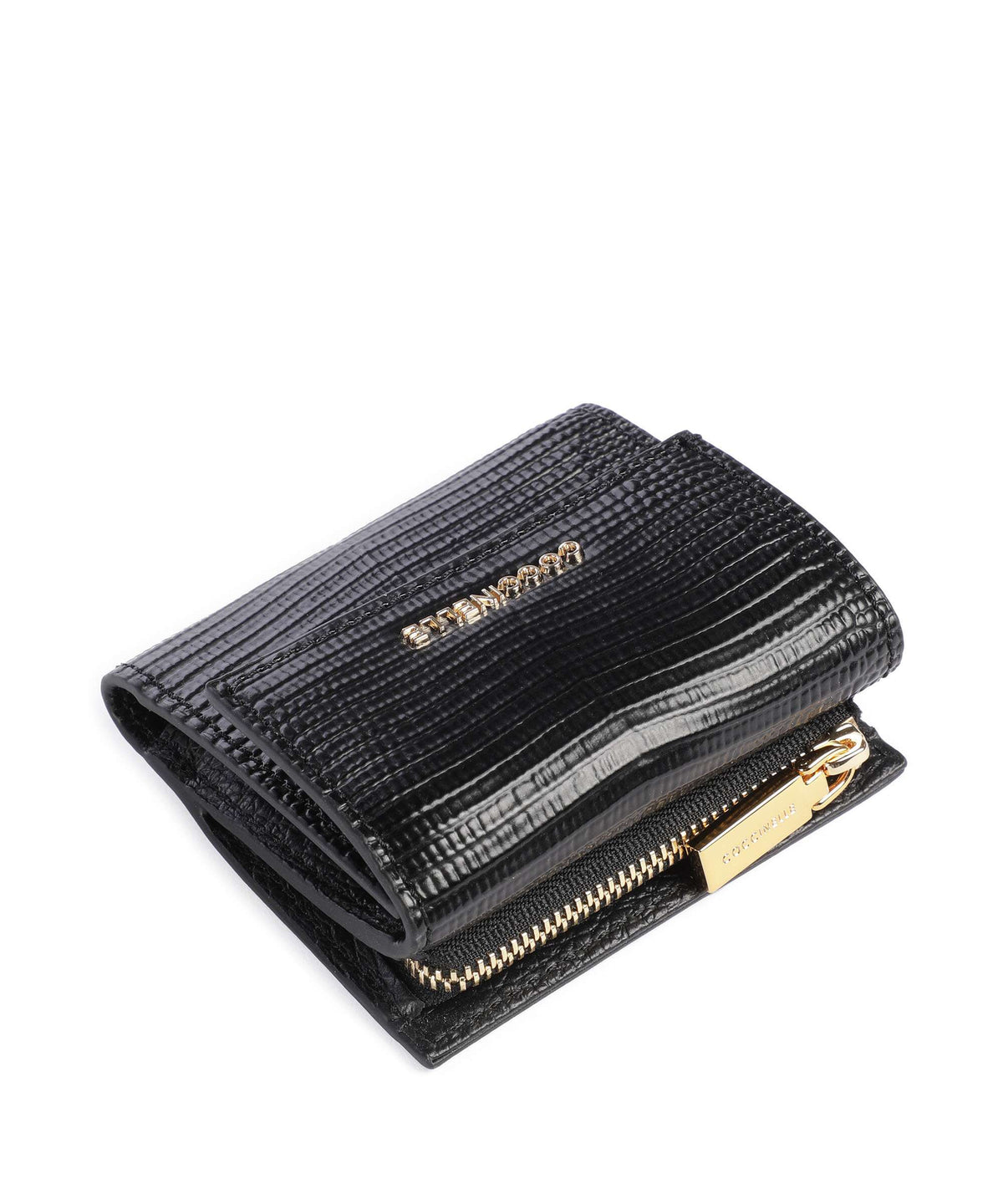 Coccinelle Metallic Lizard Wallet noir