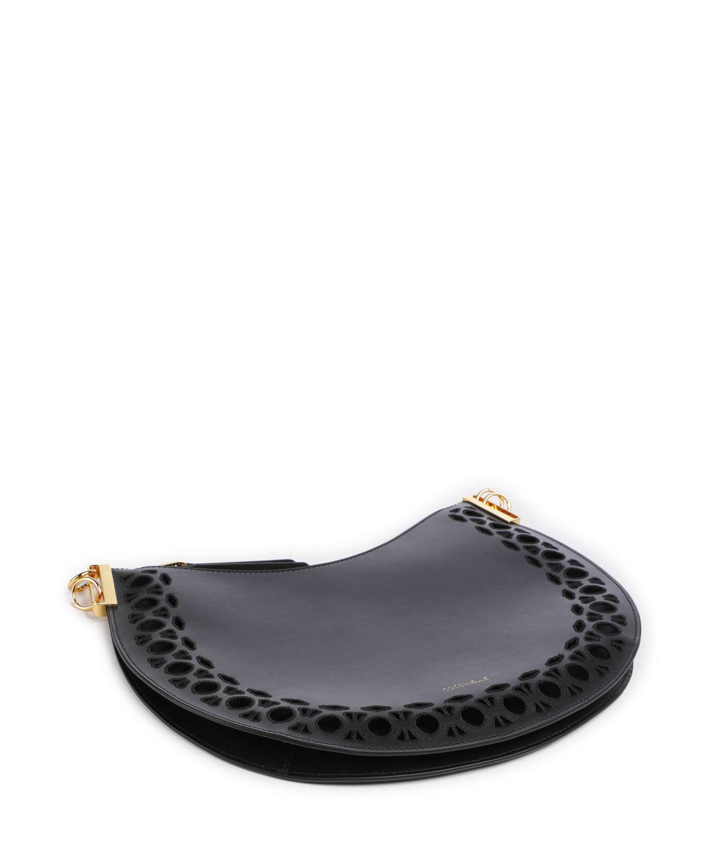 Coccinelle Sunup Monogram Sangallo Hobo bag noir
