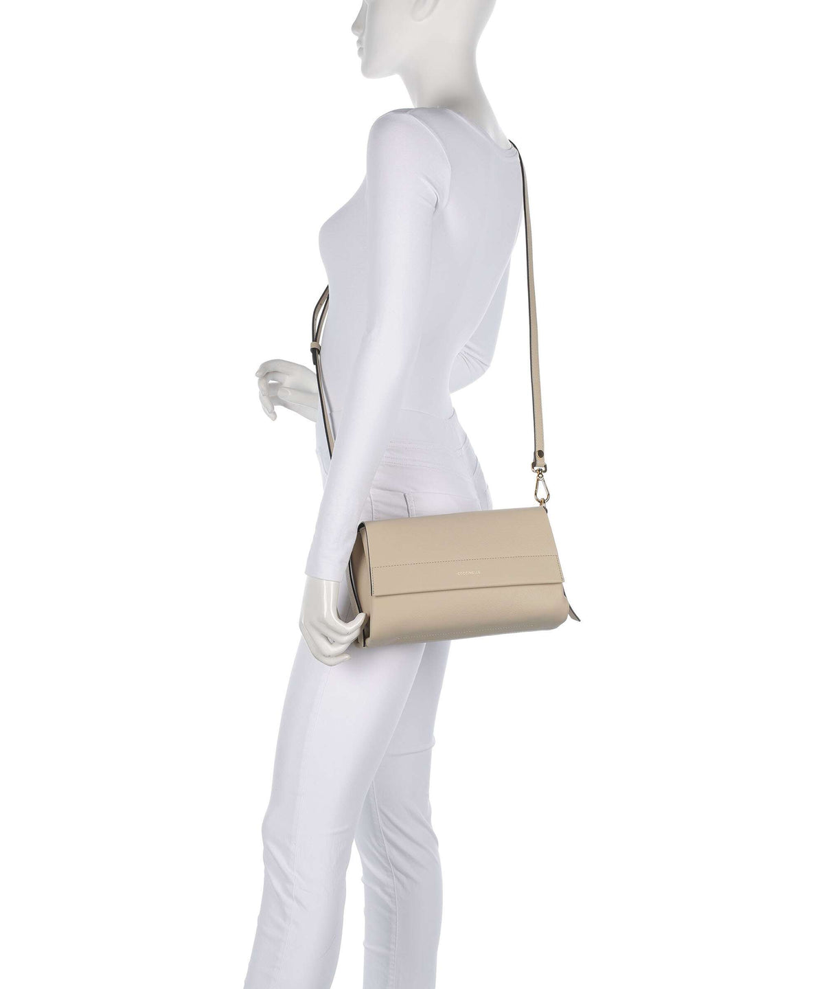 Coccinelle Boheme Grana Double Shoulder bag sandshell/seagrass