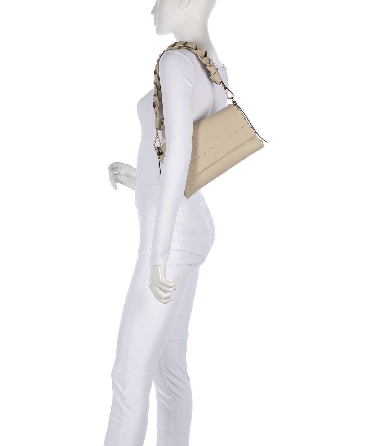 Coccinelle Boheme Grana Double Shoulder bag sandshell/seagrass