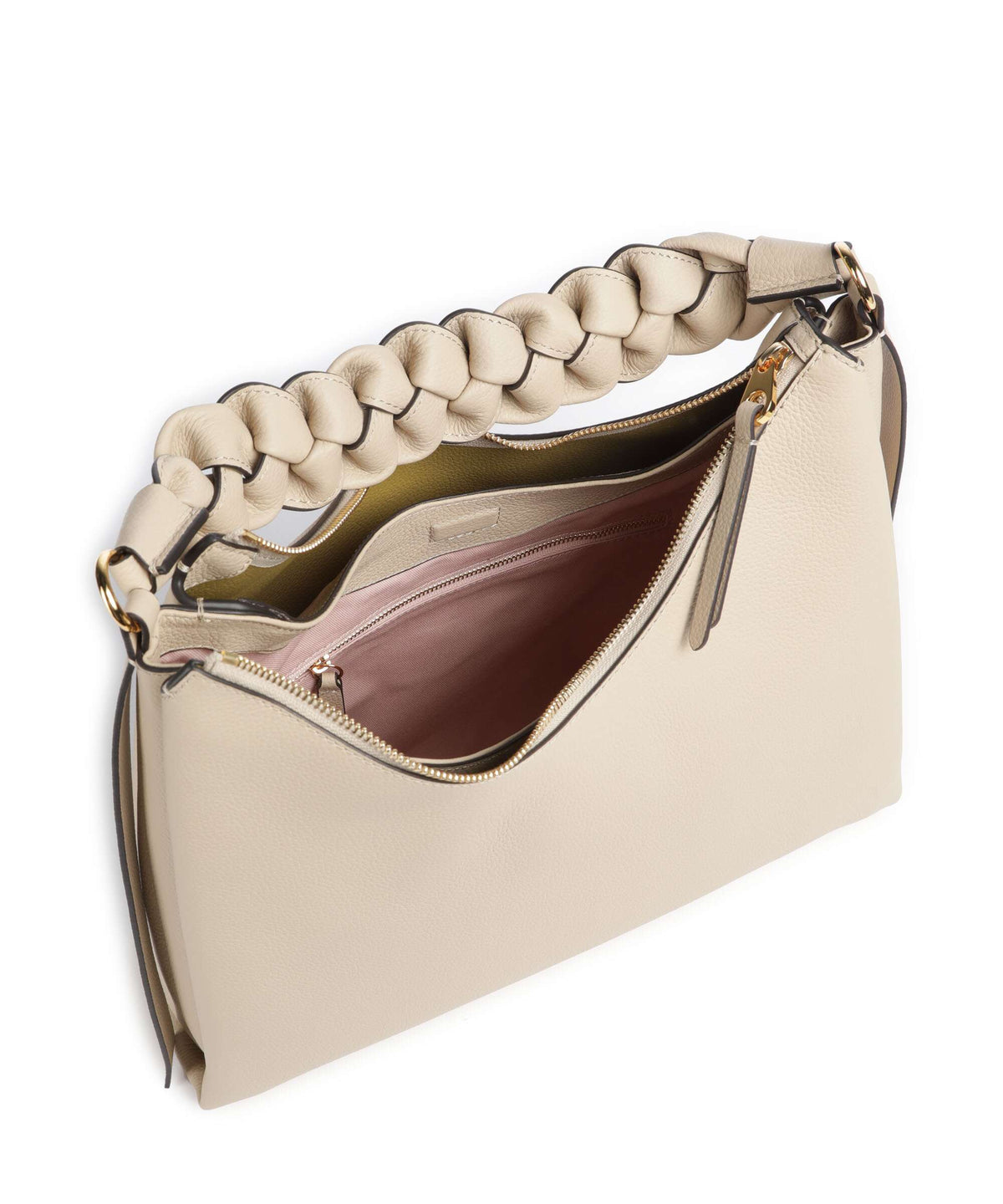 Coccinelle Boheme Grana Double Hobo bag sandshell/seagrass