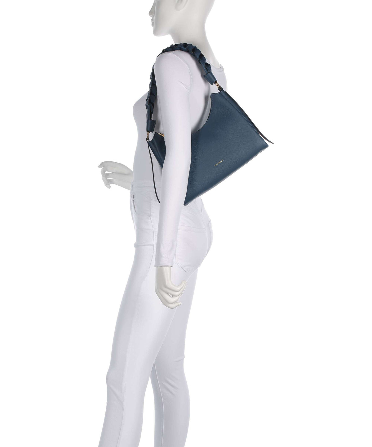 Coccinelle Boheme Grana Double Shoulder bag deep blue/sandshell