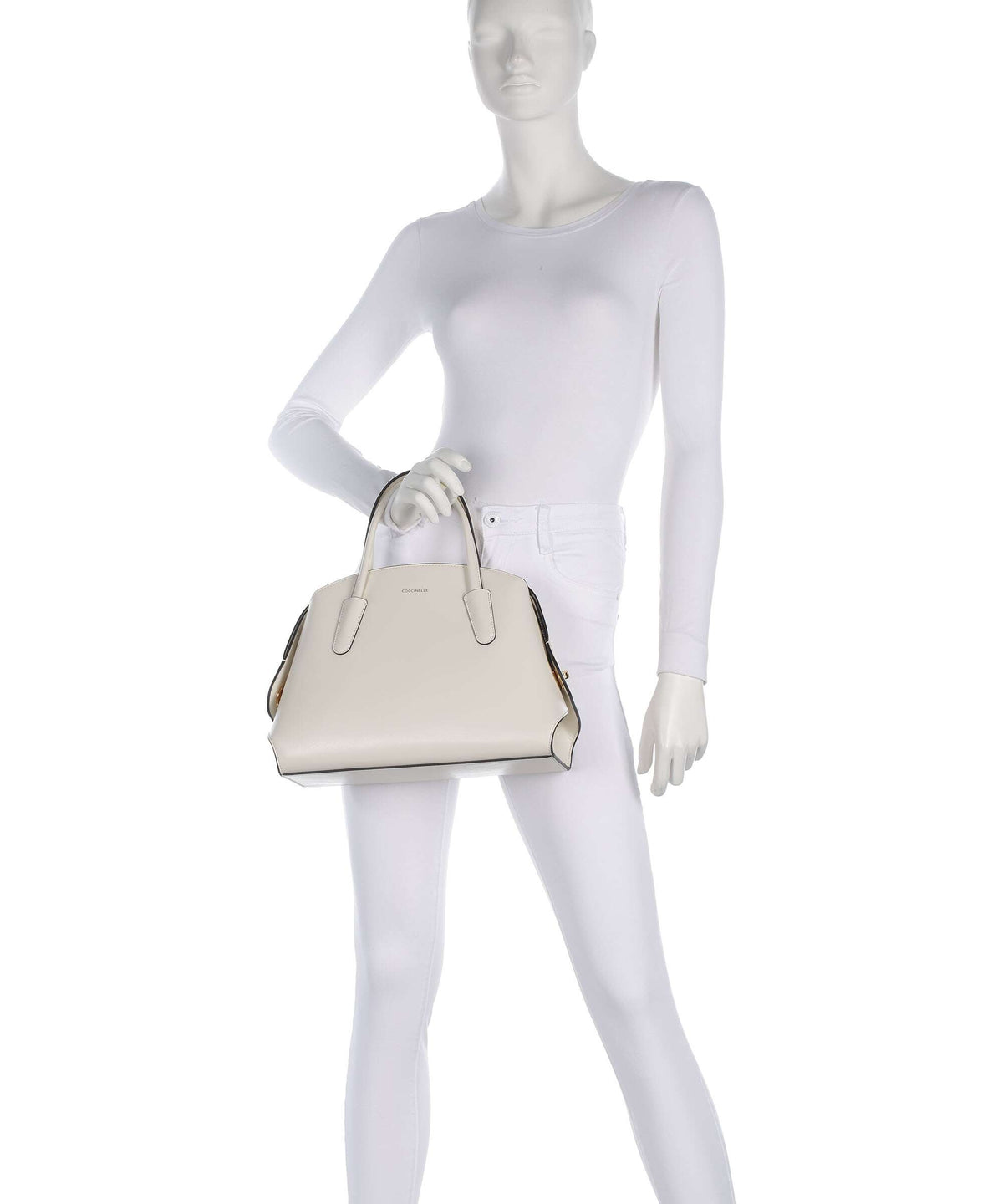 Coccinelle Tylde Calf Handbag pearl