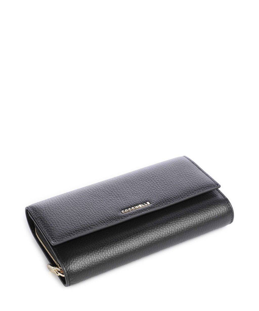Coccinelle Metallic Soft Wallet noir