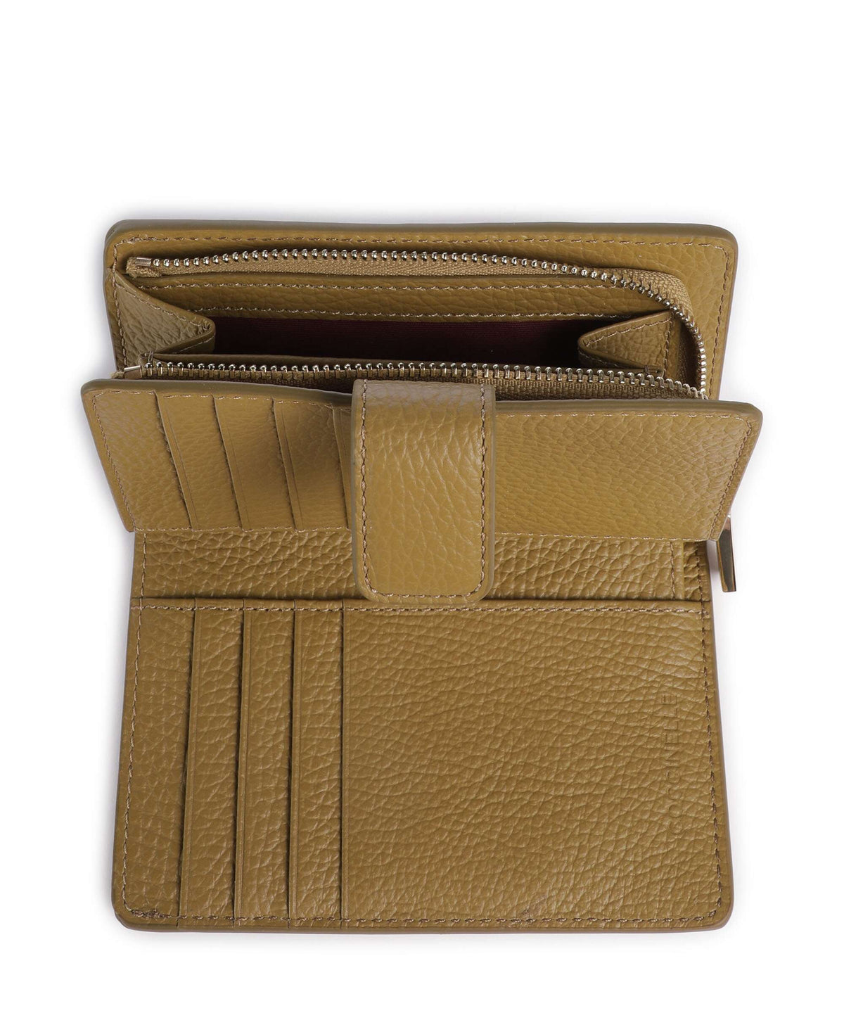 Coccinelle Metallic Soft Wallet seagrass