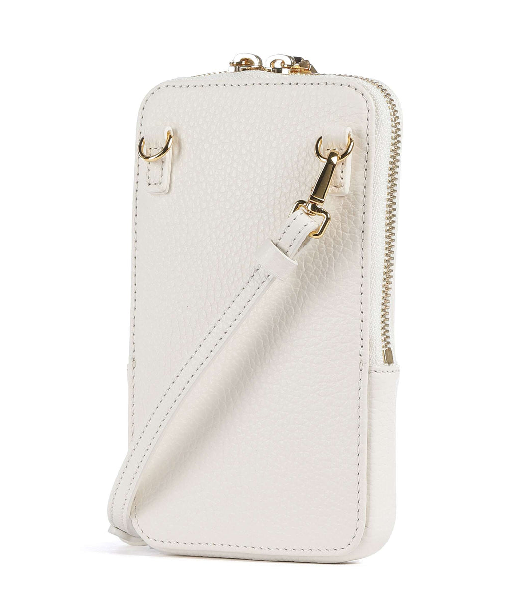 Coccinelle Flor Phone bag pearl