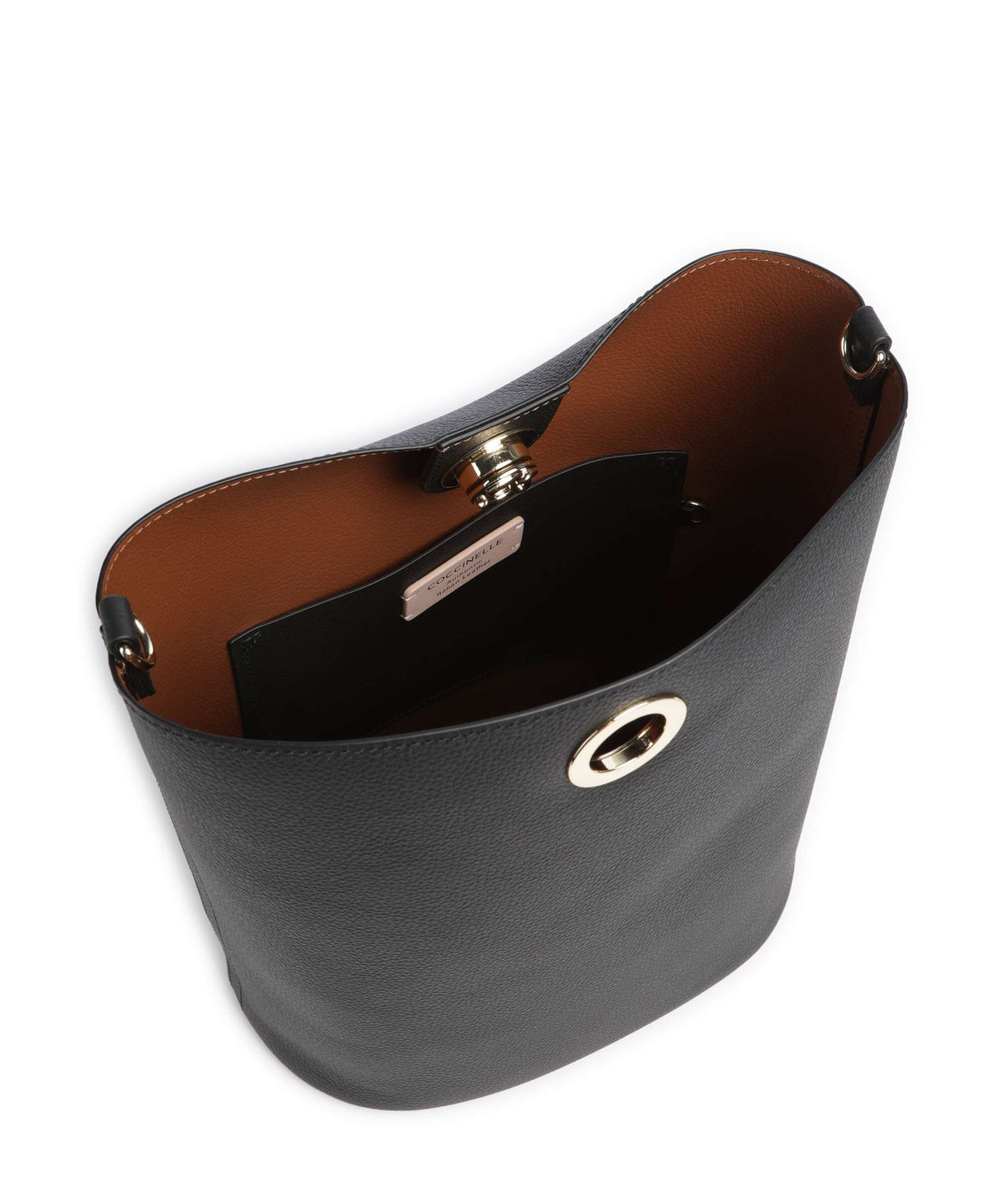 Coccinelle Nikla Bucket bag noir/cognac