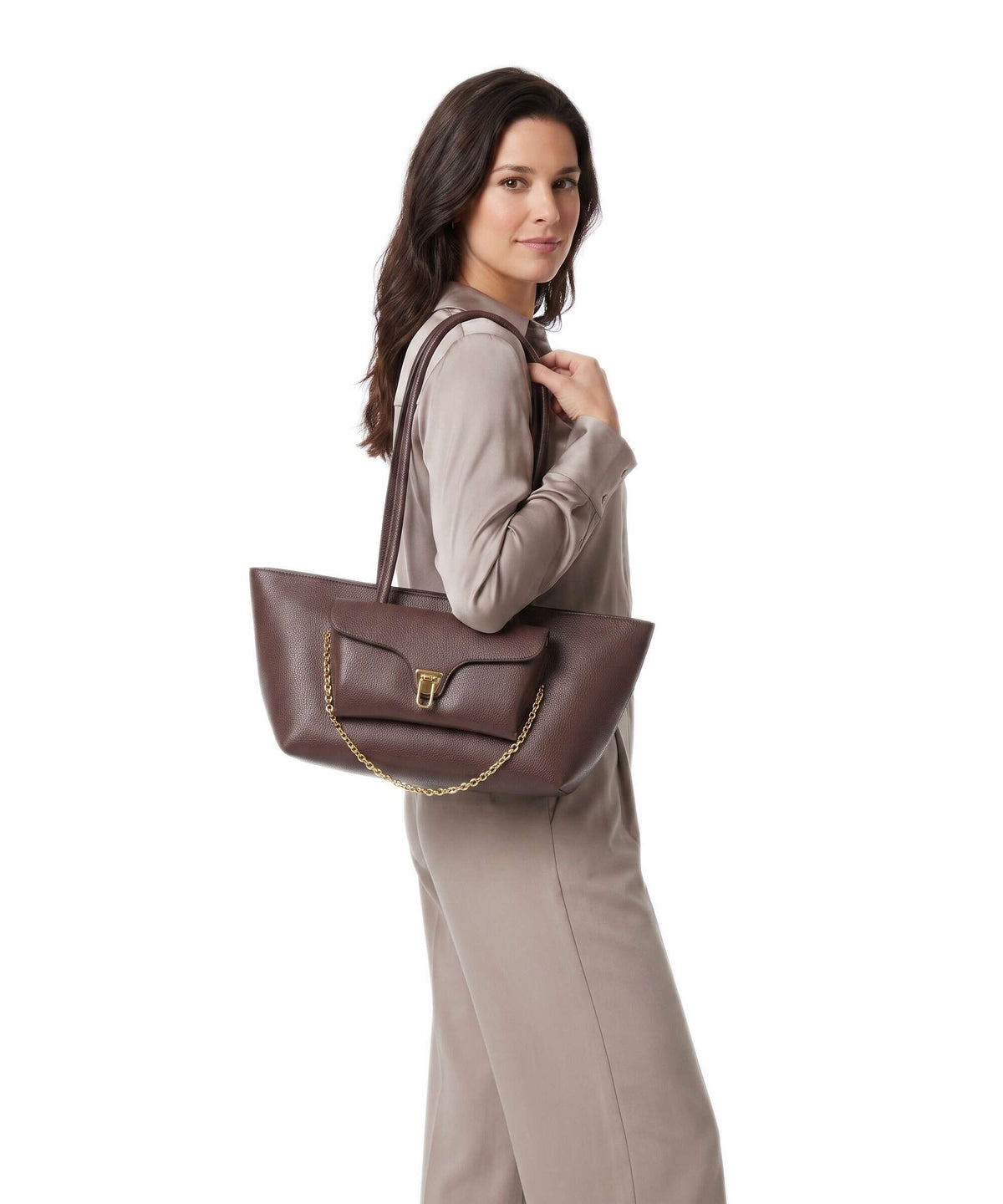Coccinelle Beat Double Shoulder bag berry