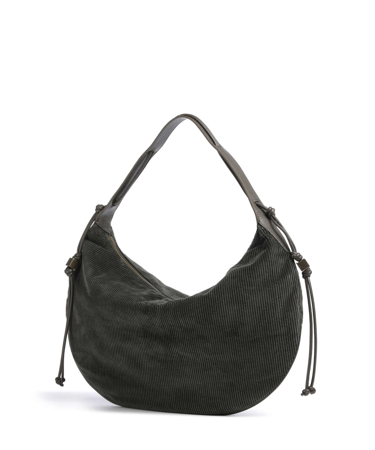 Coccinelle Thess Corduroy Hobo bag fango