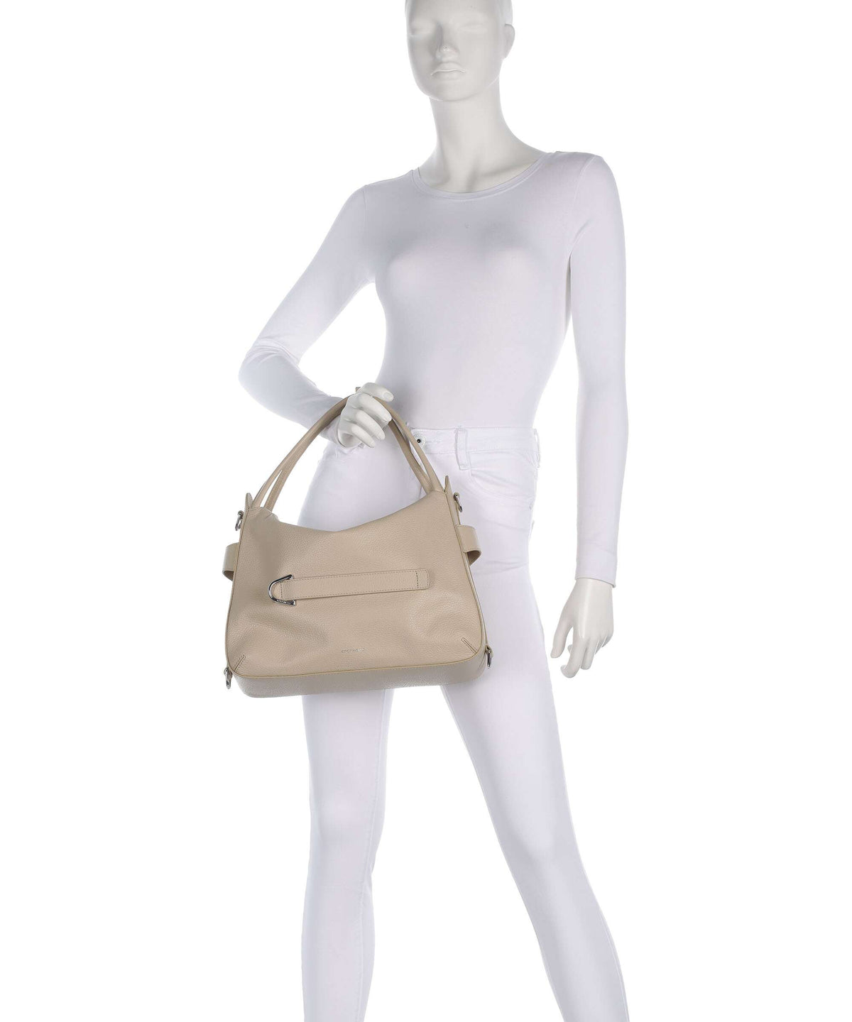 Coccinelle Gretel Ribbon Hobo bag sandshell
