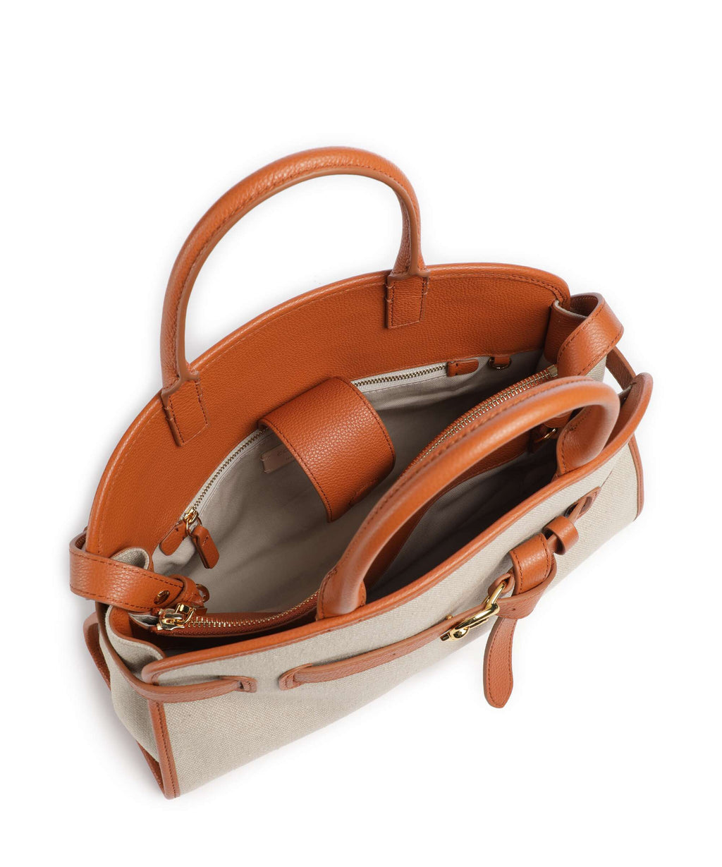 Coccinelle Sabine Canvas Handbag natural/crab