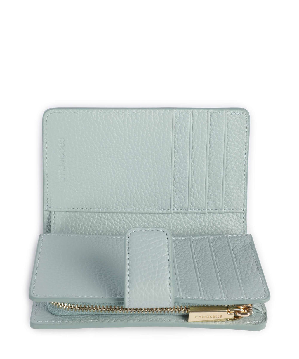 Coccinelle Metallic Soft Wallet aquamarine