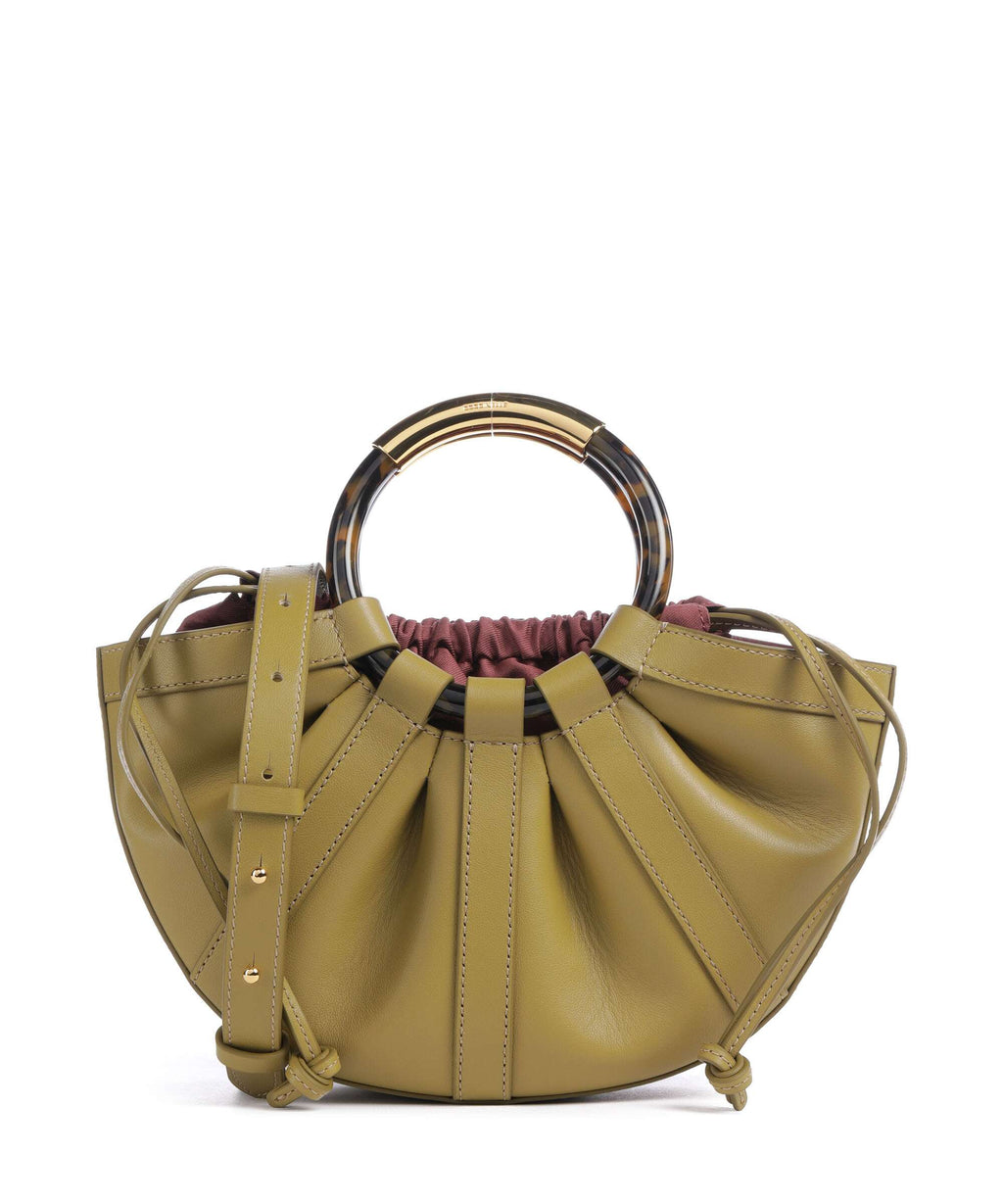 Coccinelle Shell Handbag seagrass