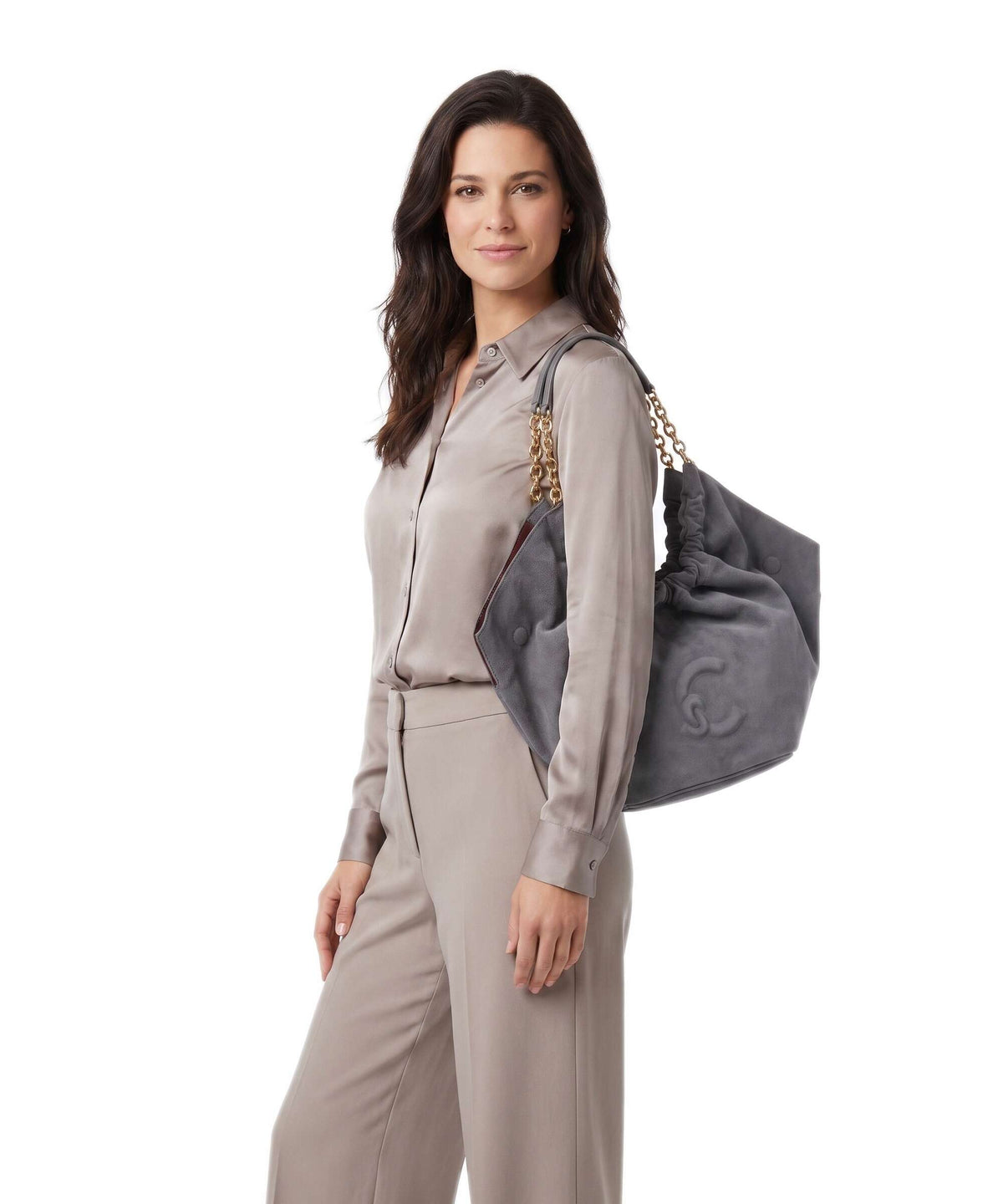 Coccinelle Smash Suede Hobo bag stove