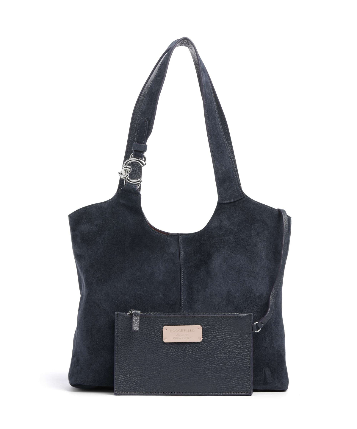 Coccinelle C-Easy Suede Hobo bag midnight blue