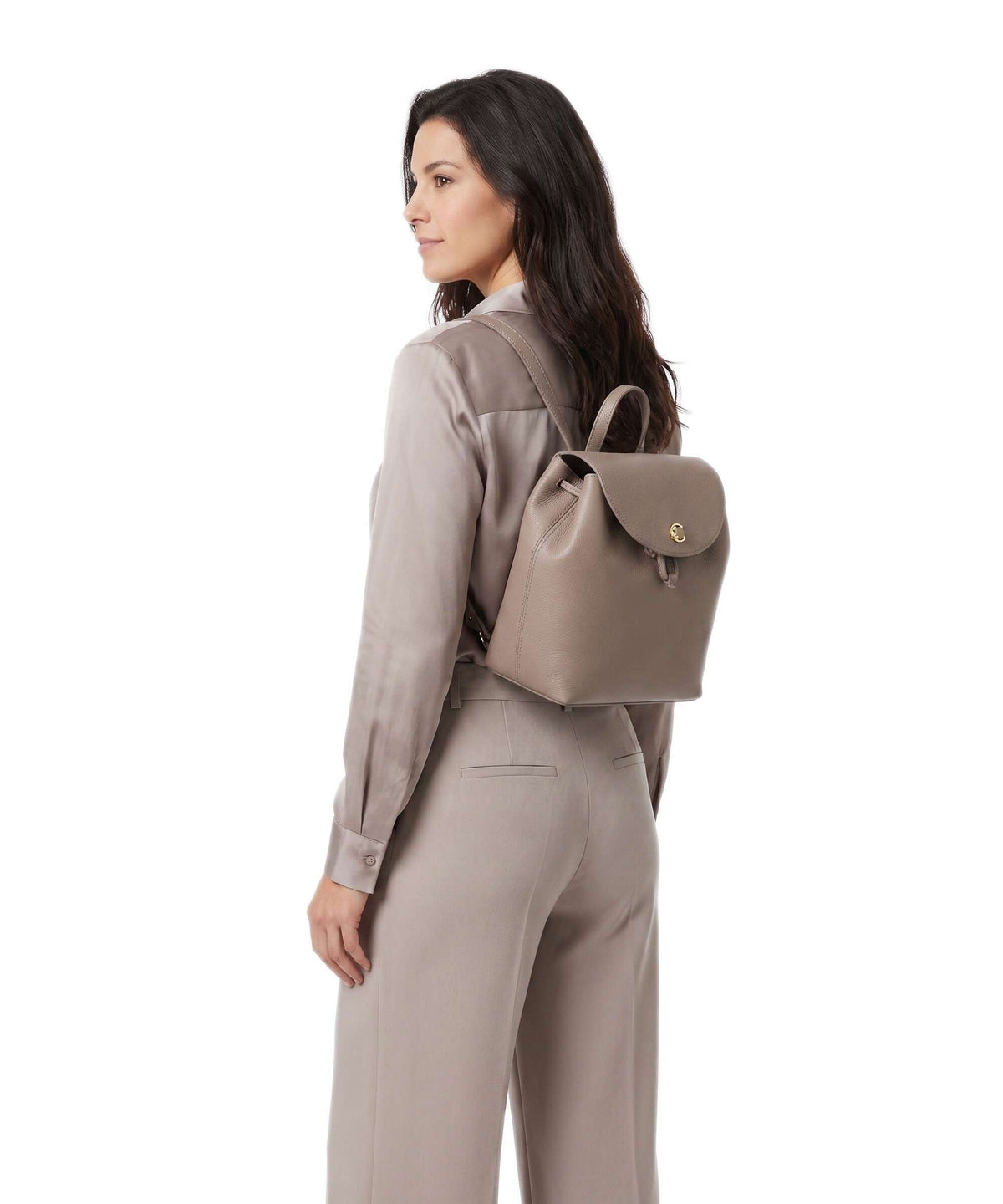 Coccinelle Nikla Backpack warm taupe/rosette