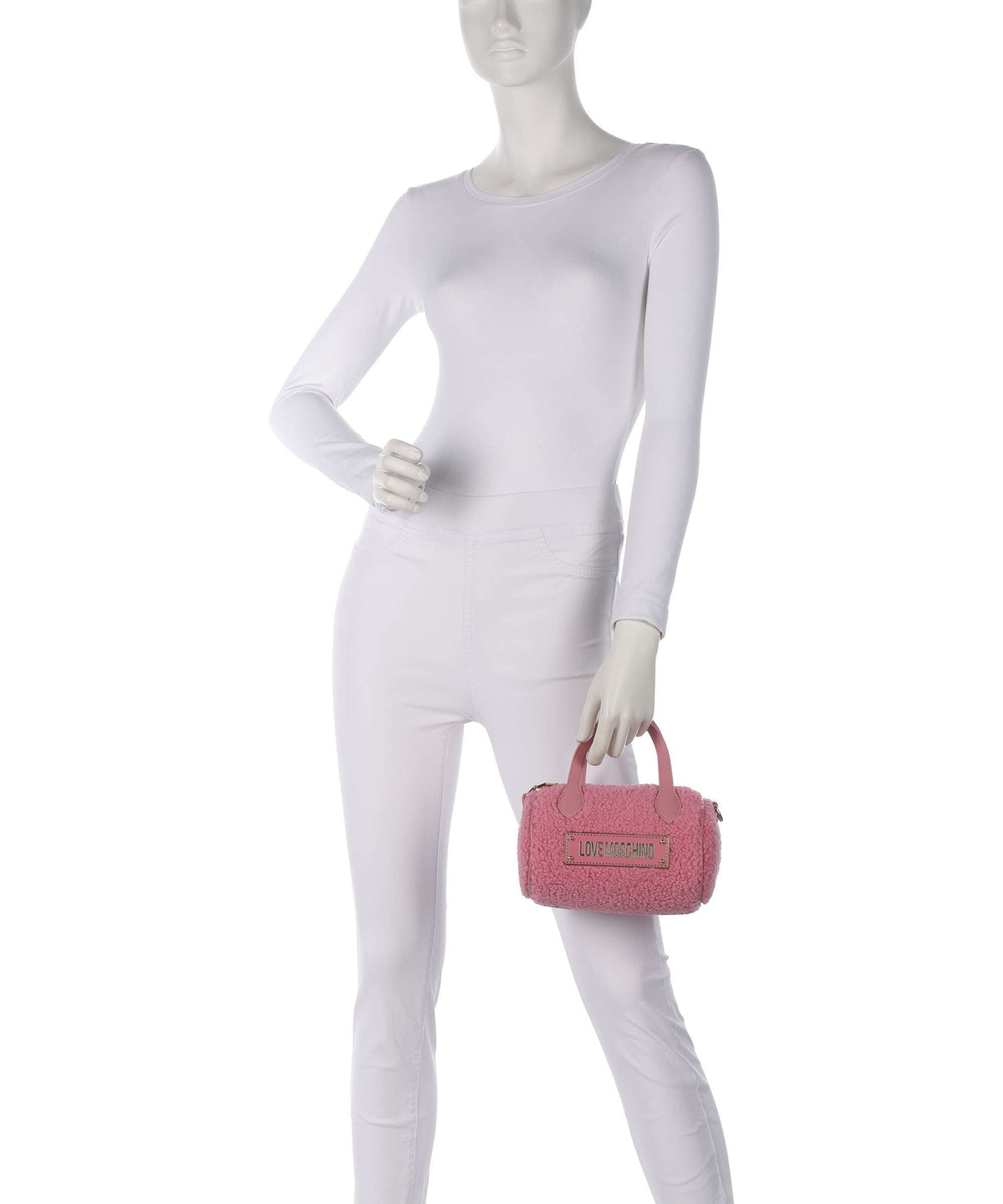 Love Moschino Poodle Handbag old rose