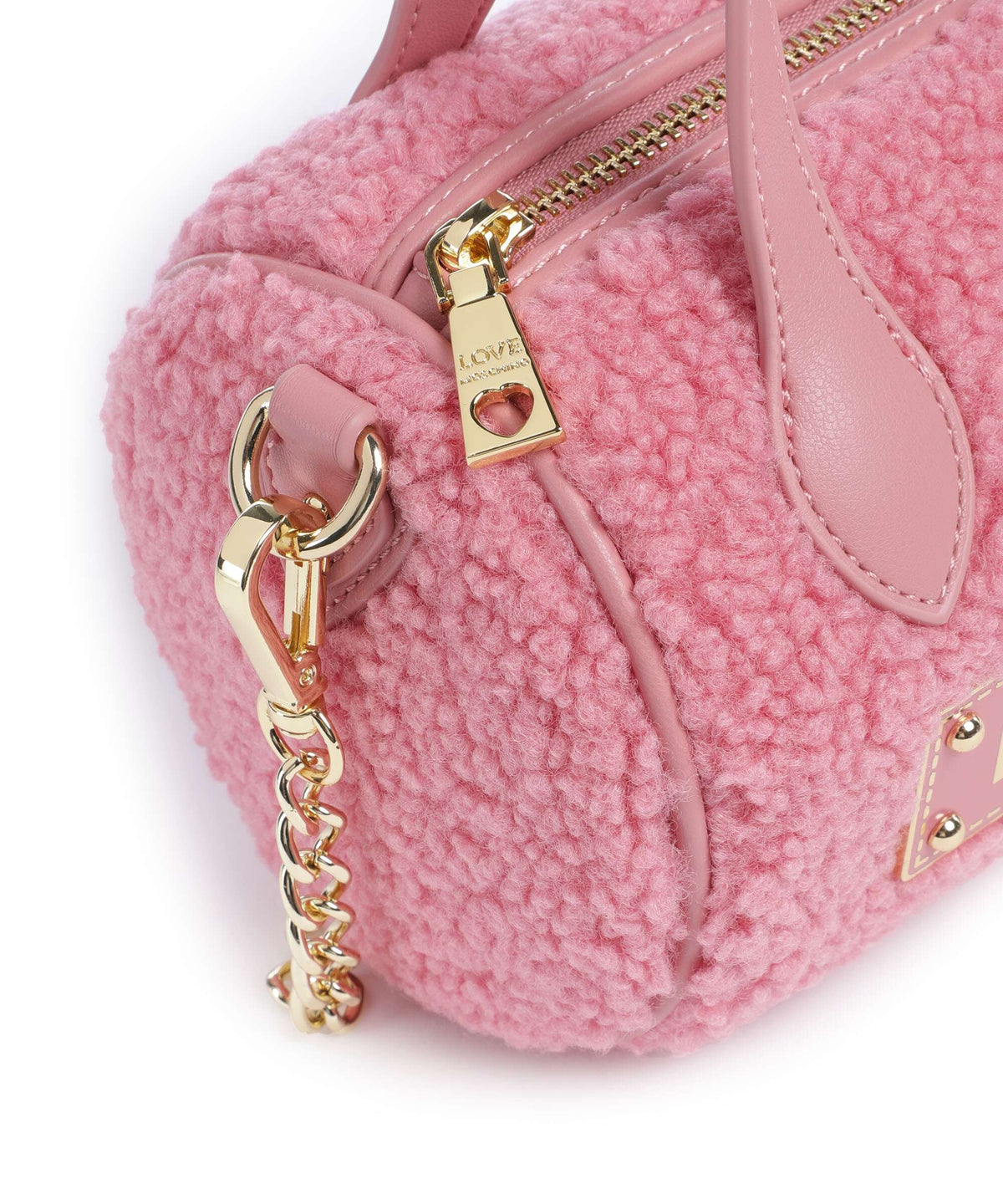 Love Moschino Poodle Handbag old rose