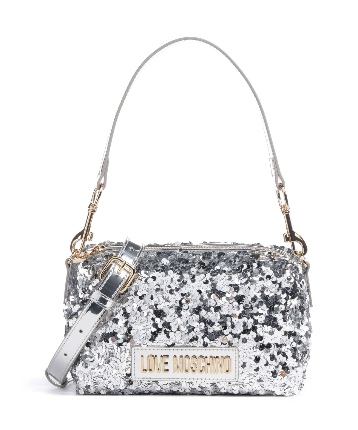 Love Moschino Bling Bling Shoulder bag silver