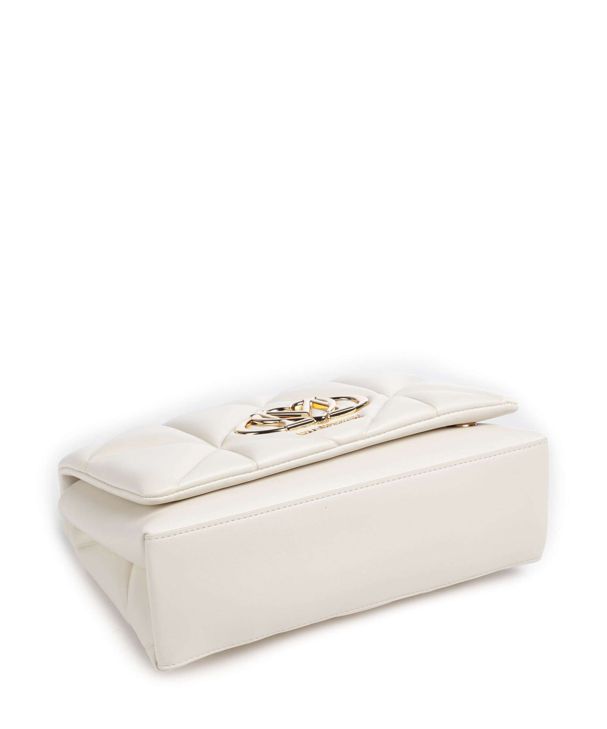 Love Moschino Embossed Q Shoulder bag ivory