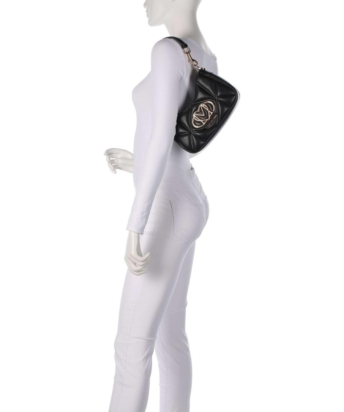 Love Moschino Embossed Q Shoulder bag black