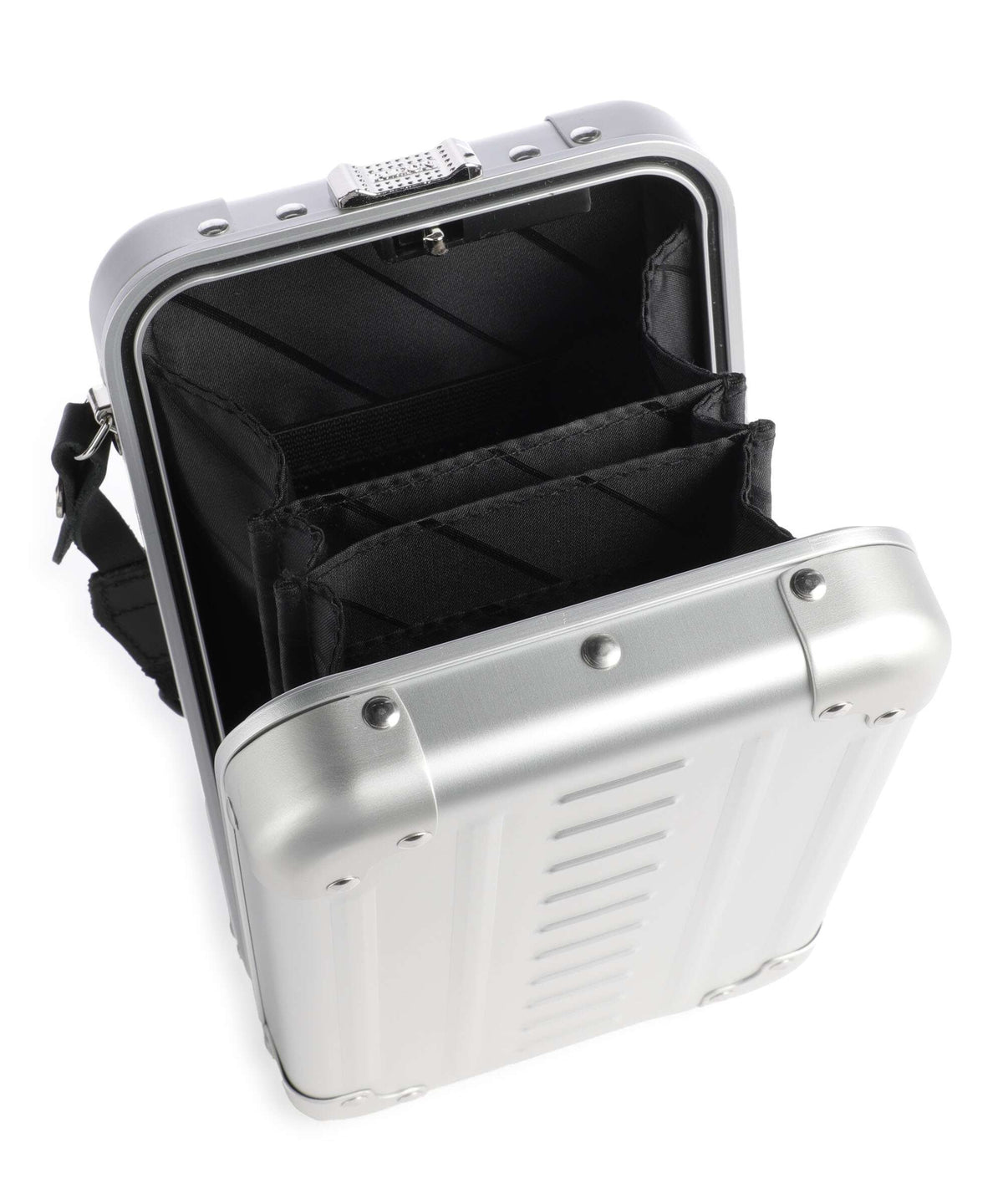Aleon Classic Vertical Vanity Crossbody bag platinum