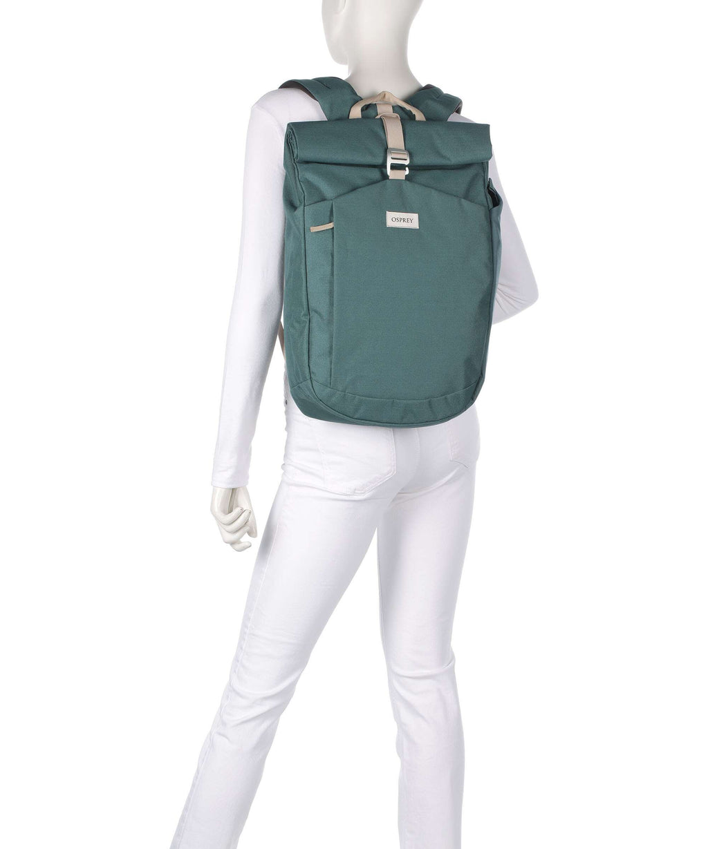 Osprey Arcane Rolltop backpack earth pediment grey block