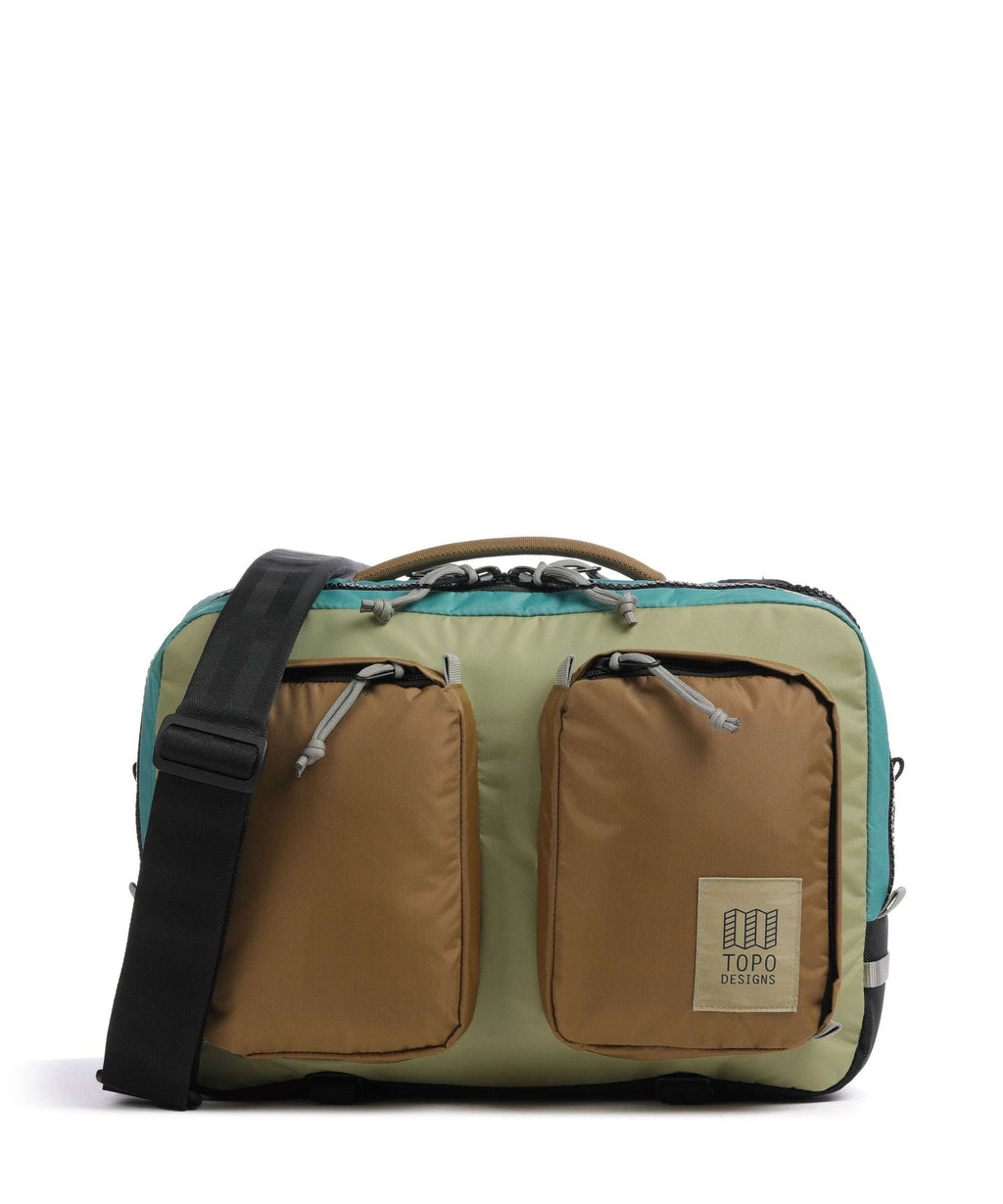 Topo Designs Global Briefcase caribbean/dark khaki