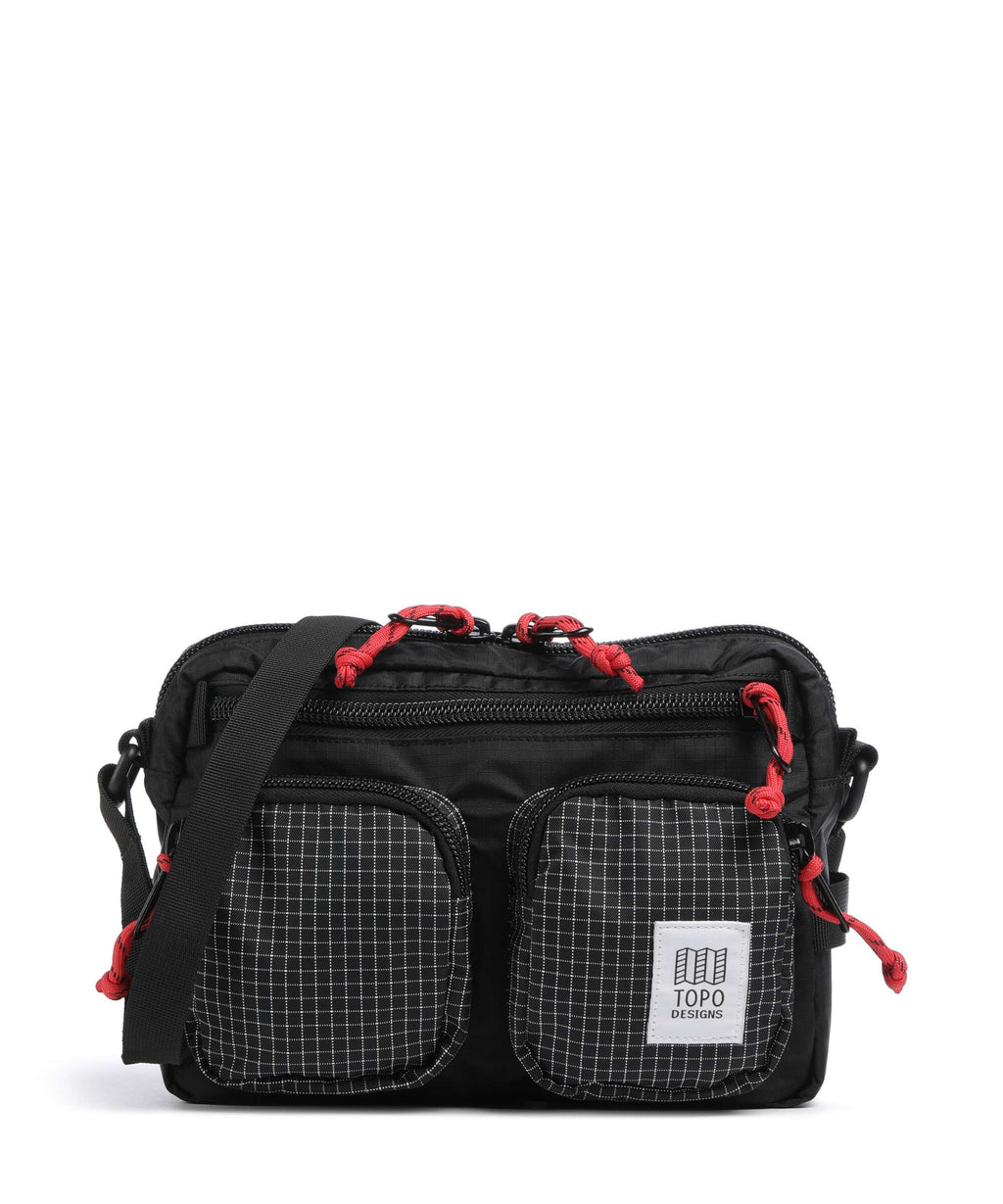 Topo Designs Block Crossbody bag black/grid