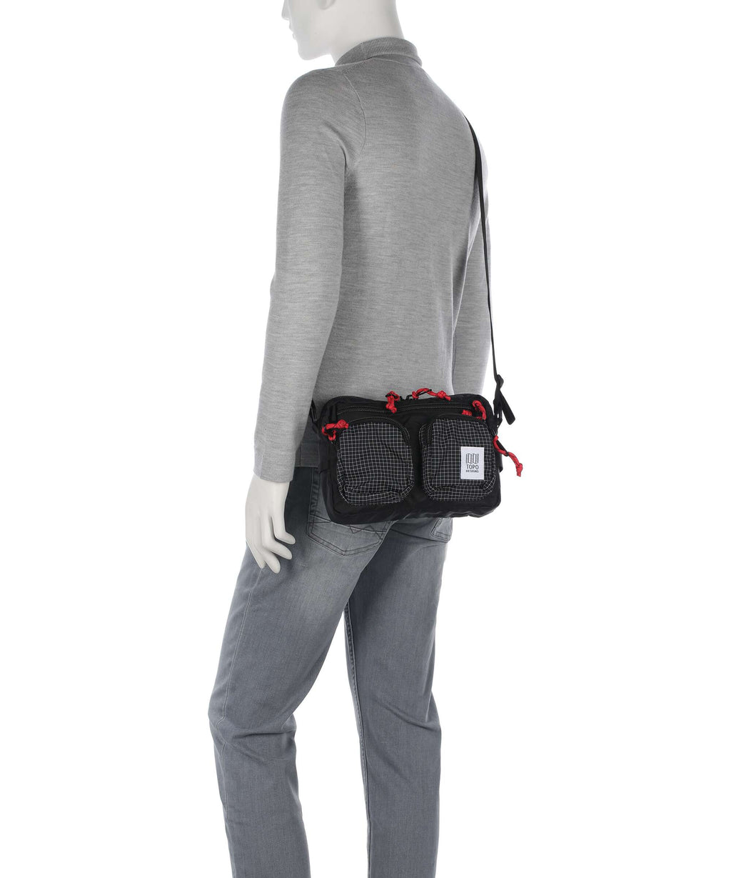 Topo Designs Block Crossbody bag black/grid