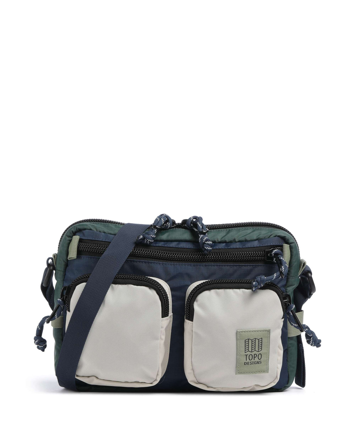 Topo Designs Block Crossbody bag forest/bone white