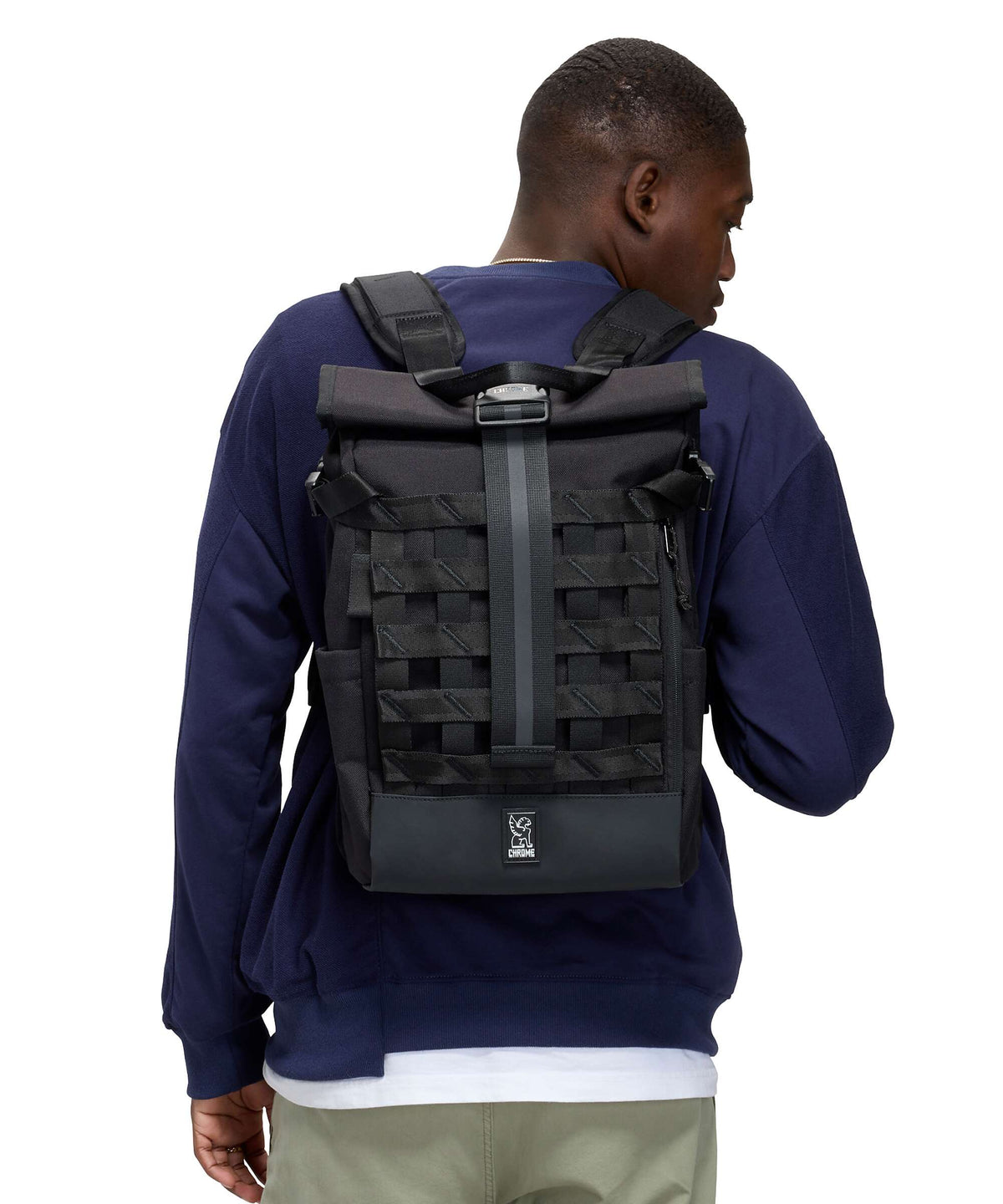 Chrome Barrage 18 Rolltop backpack black