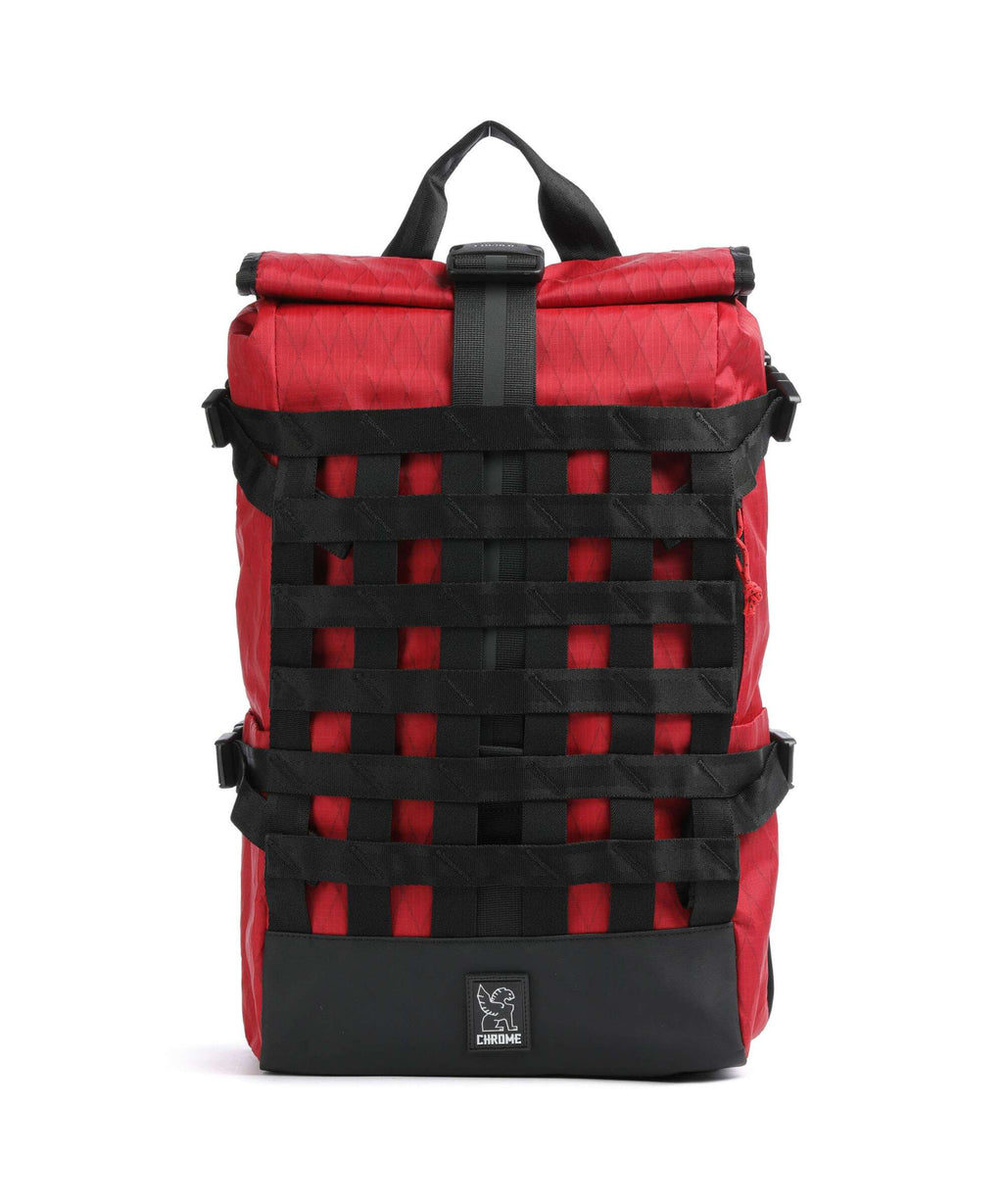 Chrome Barrage 22 Rolltop backpack red