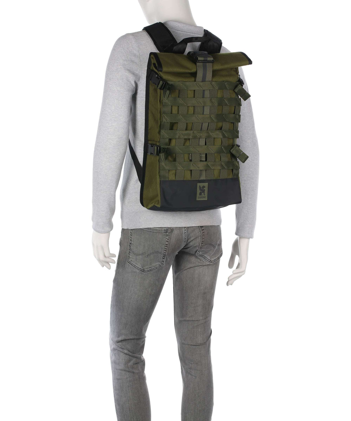 Chrome Barrage 22 Rolltop backpack moss