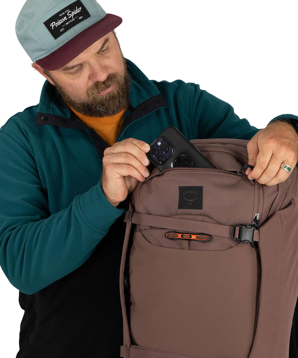 Osprey Metron 24 Hiking backpack magma brown/goby orange