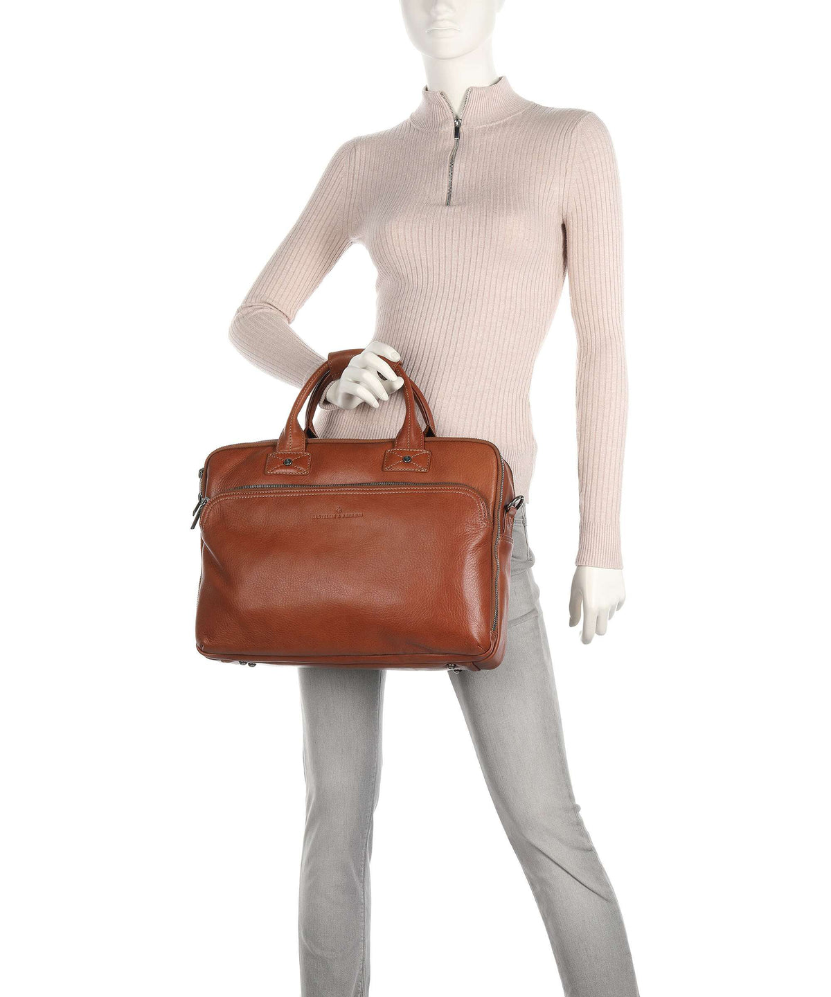 Castelijn & Beerens Firenze Briefcase light brown