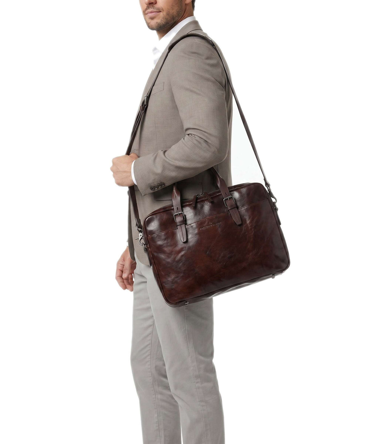 Castelijn & Beerens Rien Briefcase cognac