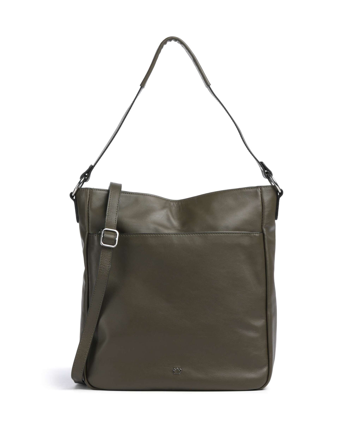 Castelijn & Beerens Babette Nappa Hobo bag dark military